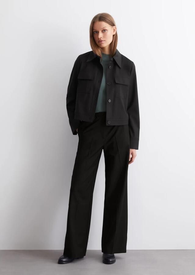 MARC O POLO Regular fit jack van wolmix met stretch - Foto 3