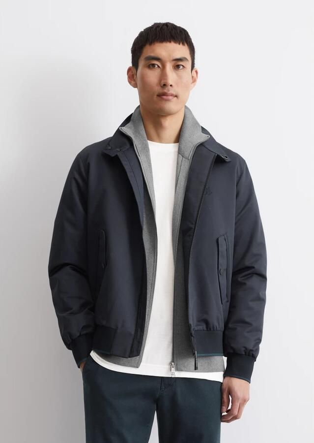 Marc O'Polo Loose fit Harrington jack met opstaande kraag