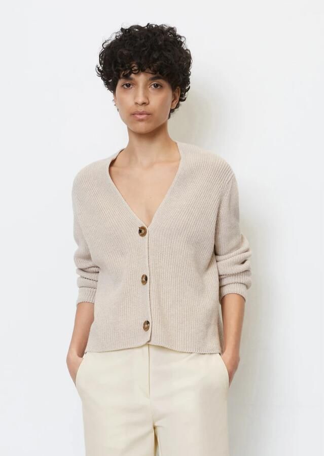 Marc O'Polo Gebreid jack met structuurmotief - Foto 4