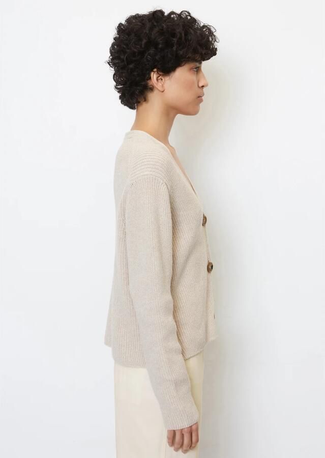 Marc O'Polo Gebreid jack met structuurmotief - Foto 5