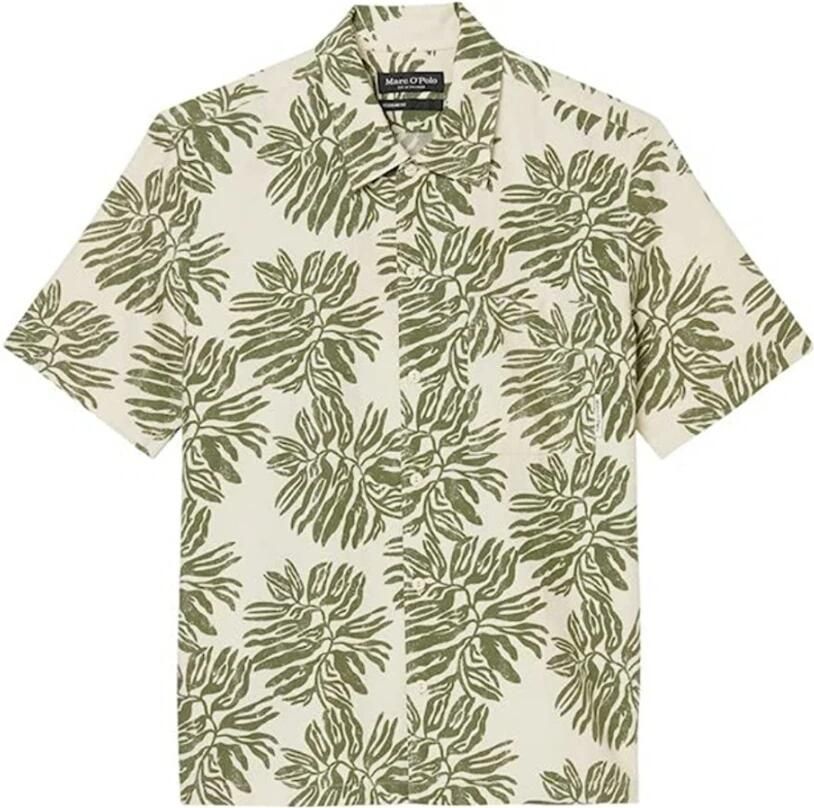 Marc O'Polo Casual korte mouw camp kraag overhemd Multicolor Heren