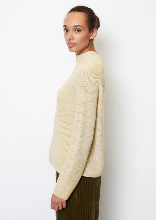 Marc O'Polo Gebreide pullover met opstaande kraag - Foto 5
