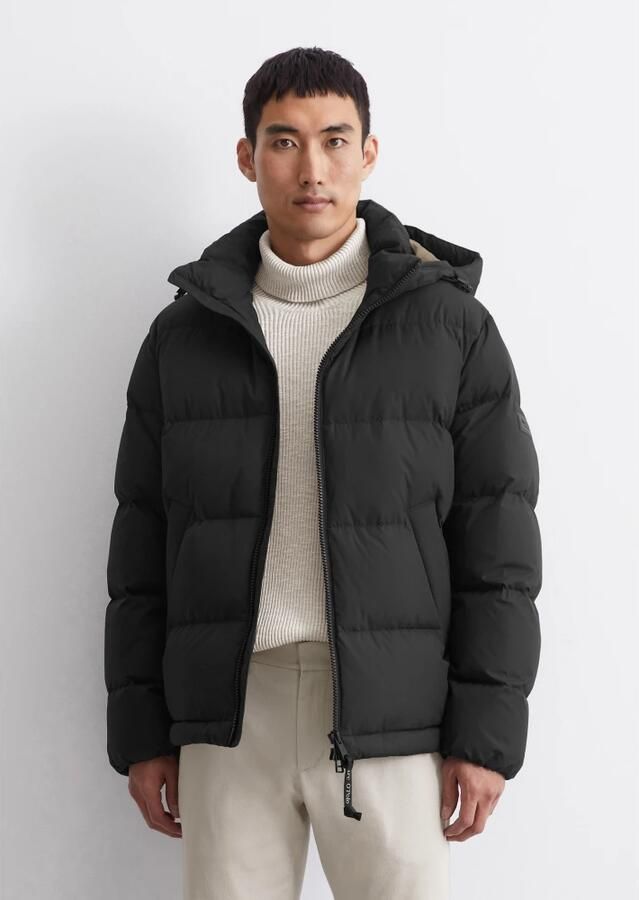 Marc O'Polo Regular fit donsjack met afneembare capuchon - Foto 2