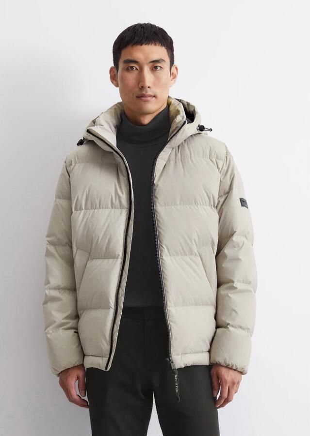 Marc O'Polo Regular fit donsjack met afneembare capuchon - Foto 3