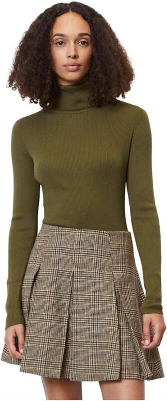 Marc O'Polo Geribbelde Longsleeve Trui Green Dames - Foto 4