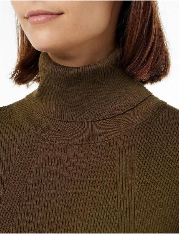 Marc O'Polo Geribbelde Longsleeve Trui Green Dames - Foto 2