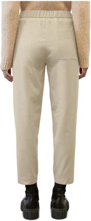 Marc O'Polo Jogging Style Tapered Leg Broek Beige Dames