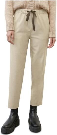 Marc O'Polo Jogging Style Tapered Leg Broek Beige Dames - Foto 3