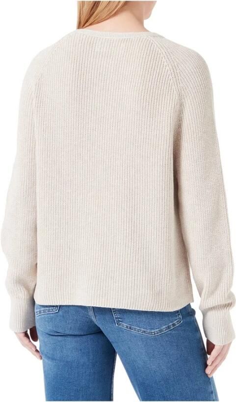 Marc O'Polo Trui met ronde hals in stevige katoen brei - Foto 4