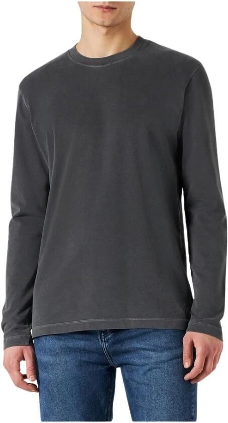 Marc O'Polo Shirt met lange mouwen T-shirt long sleeve crew neck embroidery