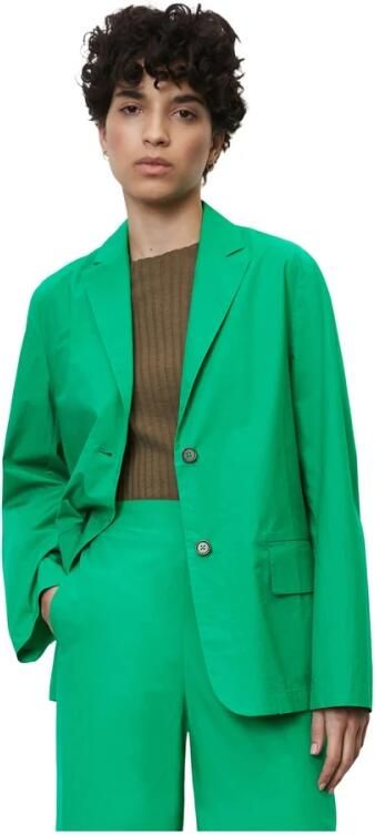 Marc O'Polo Lichte Zomerstijl Blazer Green Dames