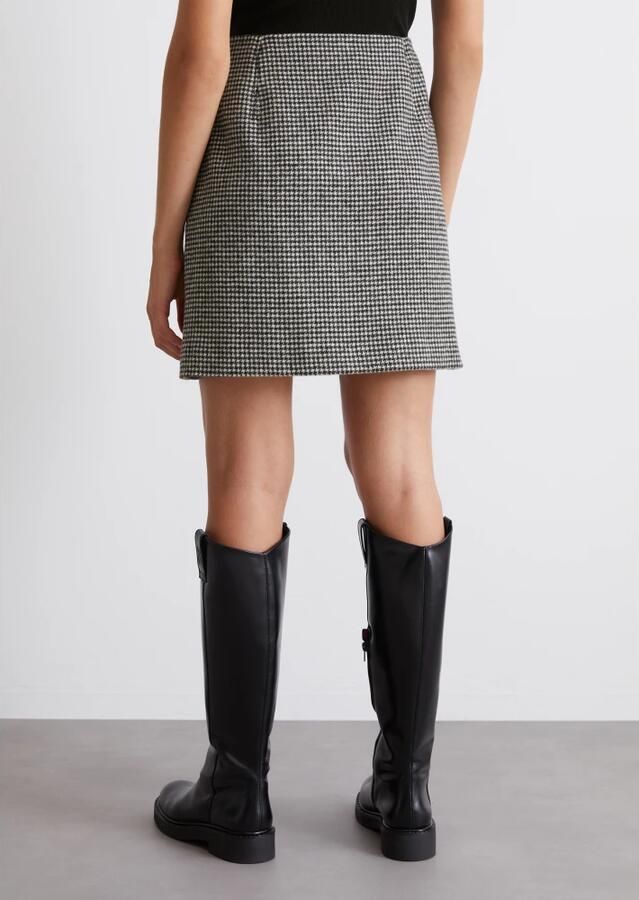 Marc O'Polo Minirok van wolmix met ritssluiting - Foto 4