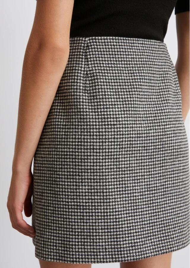 Marc O'Polo Minirok van wolmix met ritssluiting