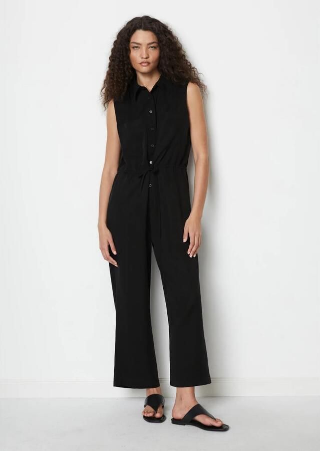 Marc O'Polo Mouwloze jumpsuit Black Dames - Foto 2