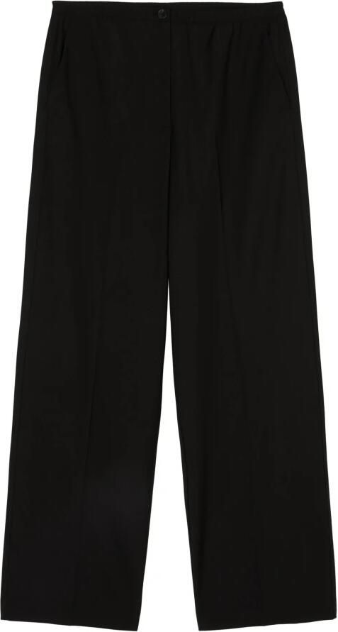 Marc O'Polo Straight fit stoffen broek van wolmix met stretch en elegante persplooi - Foto 6