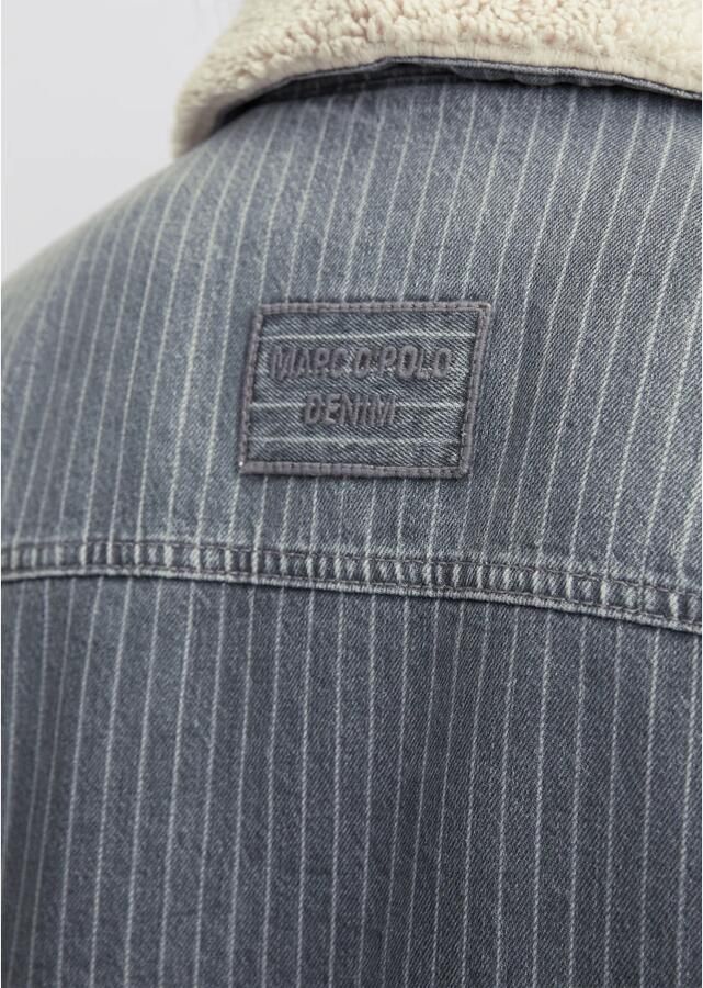 Marc O'Polo Oversized spijkerjasje met teddykraag Gray Dames