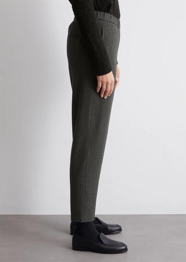 Marc O'Polo Relaxed fit joggingbroek in cargostijl van viscosemix met fijn pied-de-poule-motief - Foto 5