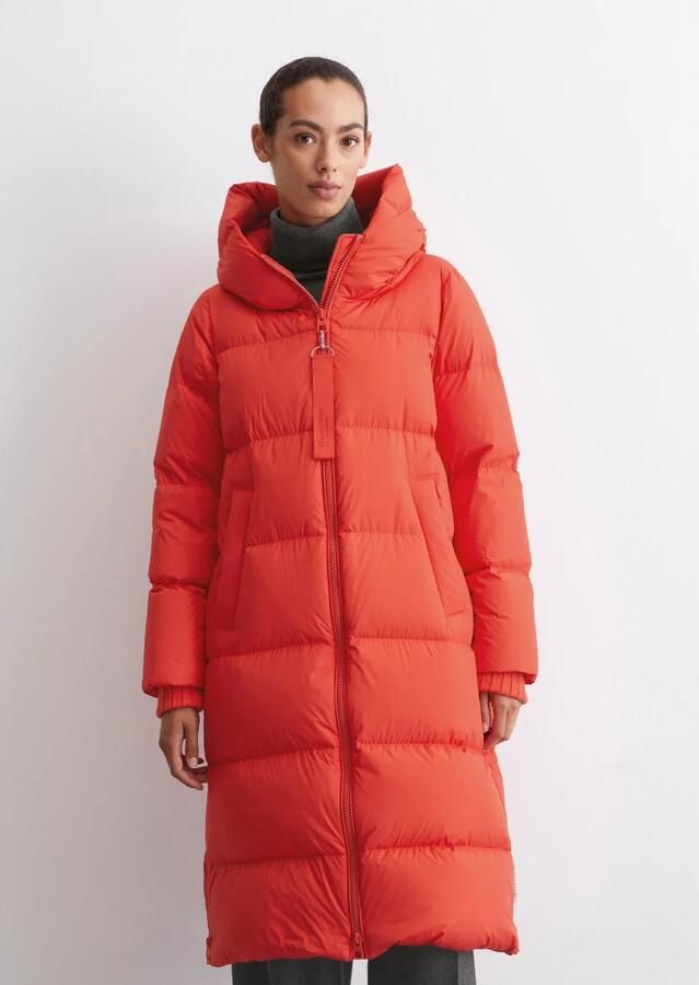 Marc O'Polo Regular fit lange donsjas met hoogwaardige mix van dons en veren en doorgestikte naden - Foto 3