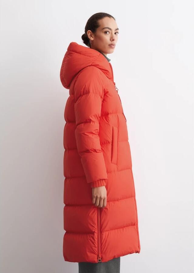 Marc O'Polo Regular fit lange donsjas met hoogwaardige mix van dons en veren en doorgestikte naden - Foto 5