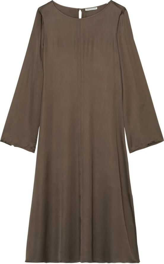 Marc O'Polo Shaped fit satijnen jurk van hoogwaardige viscose - Foto 6