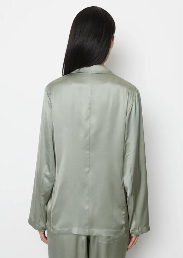 Marc O'Polo Satin blazer relaxed Green Dames - Foto 3