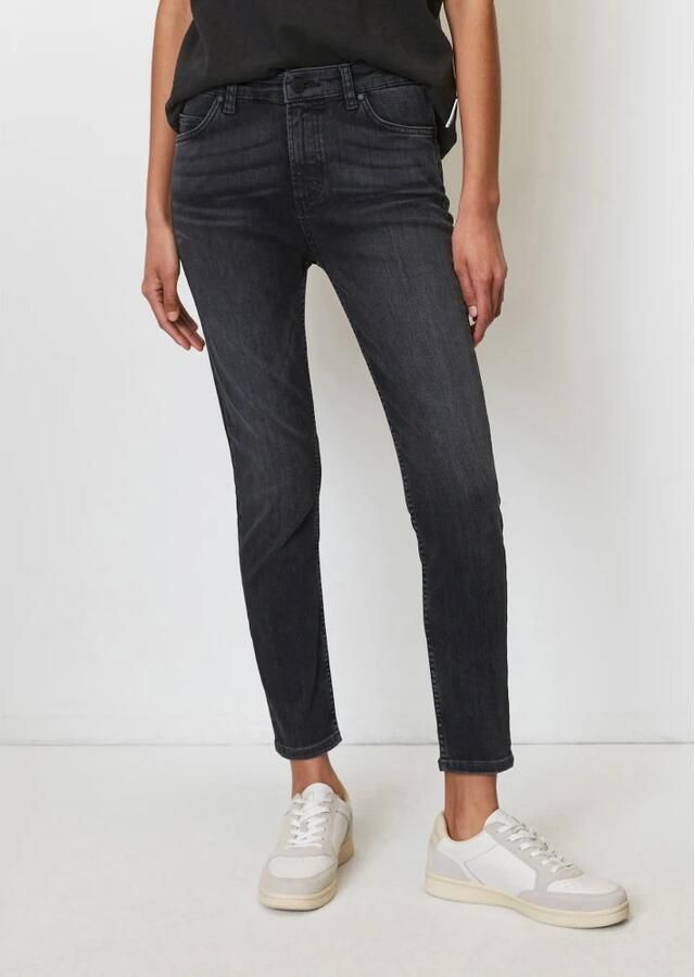 Marc O'Polo DENIM Korte skinny fit high waist jeans met stretch model 'Kaj' - Foto 3