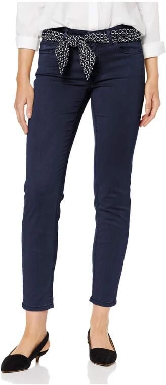 Marc O'Polo Slim fit mid waist broek met labeldetails - Foto 7