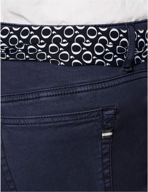 Marc O'Polo Slim fit mid waist broek met labeldetails