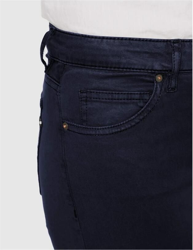 Marc O'Polo Slim fit mid waist broek met labeldetails - Foto 2