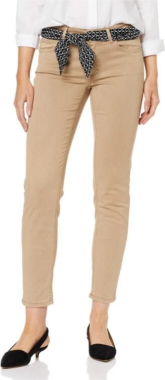 Marc O'Polo Slim fit mid waist broek met labeldetails - Foto 6