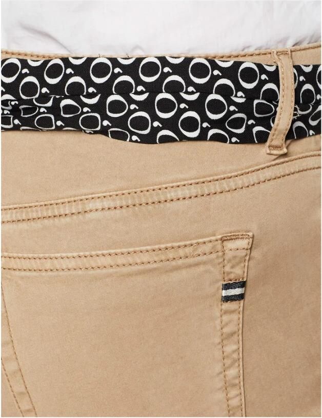 Marc O'Polo Slim fit mid waist broek met labeldetails