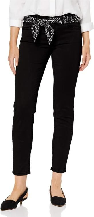Marc O'Polo Slim fit mid waist broek met labeldetails - Foto 5