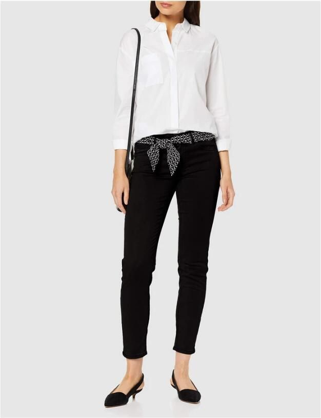 Marc O'Polo Slim fit mid waist broek met labeldetails - Foto 3