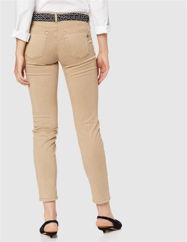 Marc O'Polo Slim fit mid waist broek met labeldetails - Foto 3