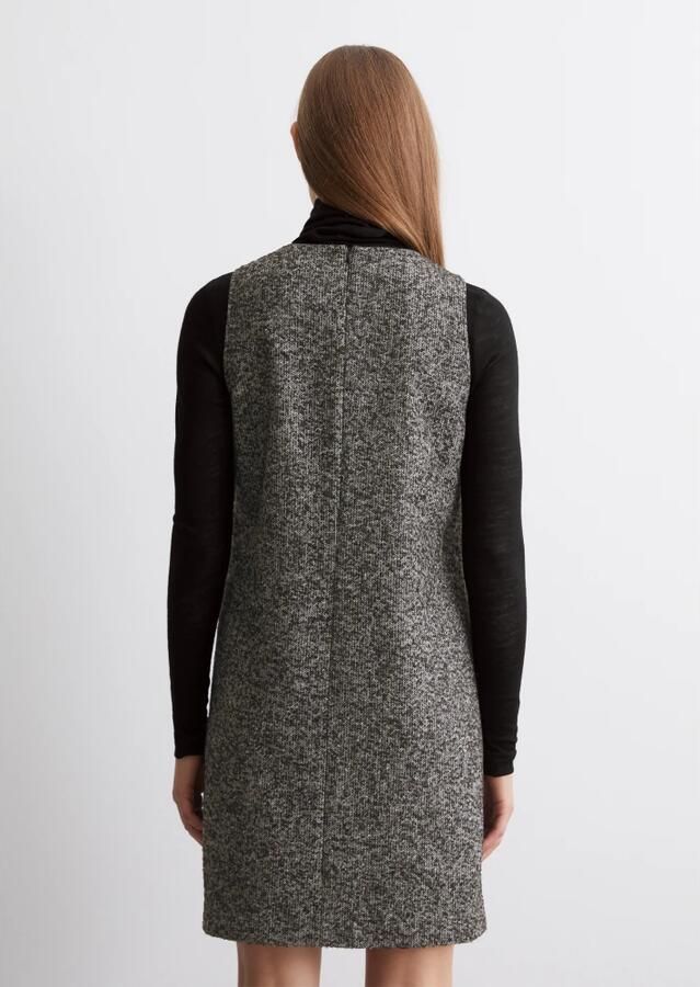 Marc O'Polo Straight fit shiftjurk van wolmix in tweed - Foto 3