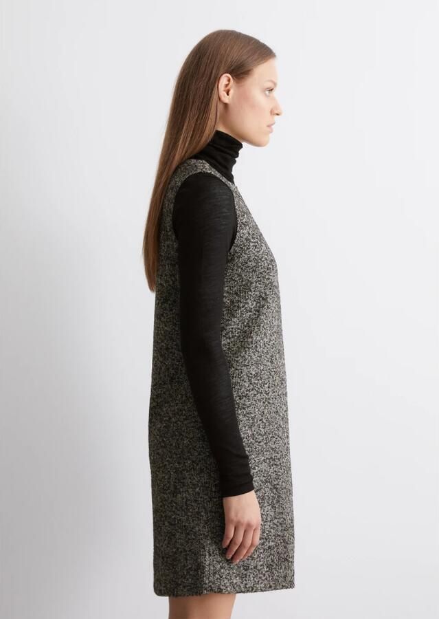 Marc O'Polo Straight fit shiftjurk van wolmix in tweed - Foto 5