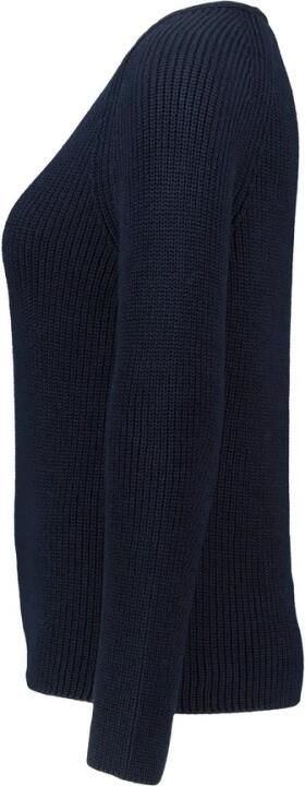 Marc O'Polo Gebreide trui met een decoratief breimotief op de mouw en v-hals