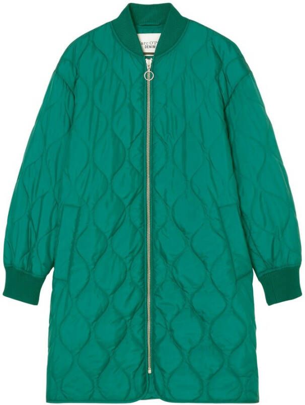 Marc O'Polo Quilted coat in a bomber jacket style Groen Dames