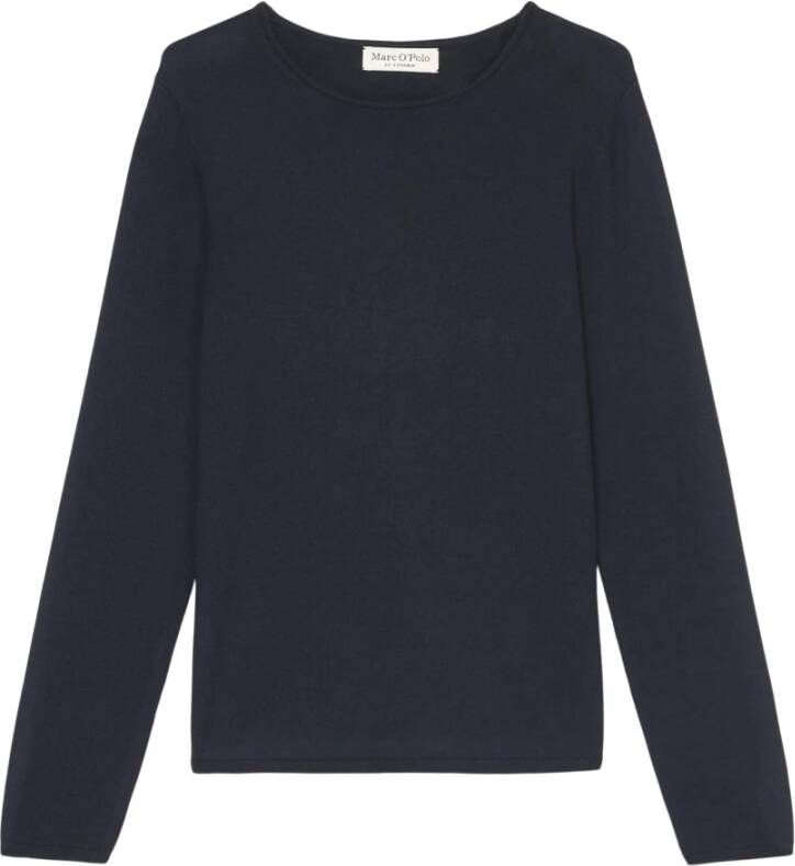 Marc O'Polo Gebreide pullover met geribde ronde hals