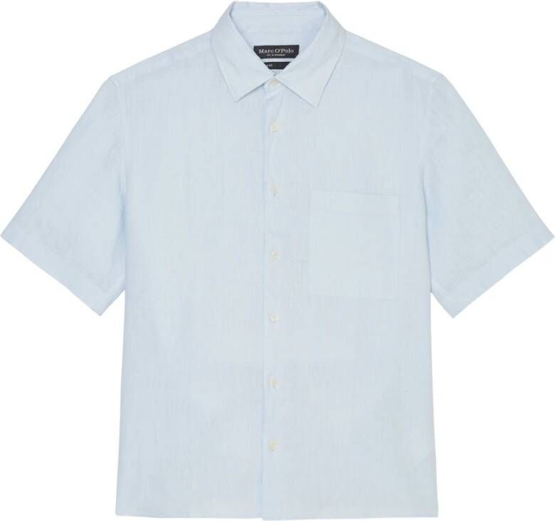 Marc O'Polo Shirt met korte mouwen Blauw Heren