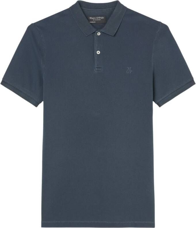 Marc O'Polo shirt met korte mouwen in piqué -stof Blauw Heren