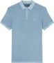 Marc O'Polo Short sleeve polo shirt in piqué fabric Blauw Heren - Thumbnail 3
