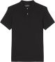 Marc O'Polo Short sleeve polo shirt in piqué fabric Zwart Heren - Thumbnail 3
