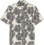 Marc O'Polo regular fit overhemd met linnen en all over print multi dark navy - Thumbnail 3