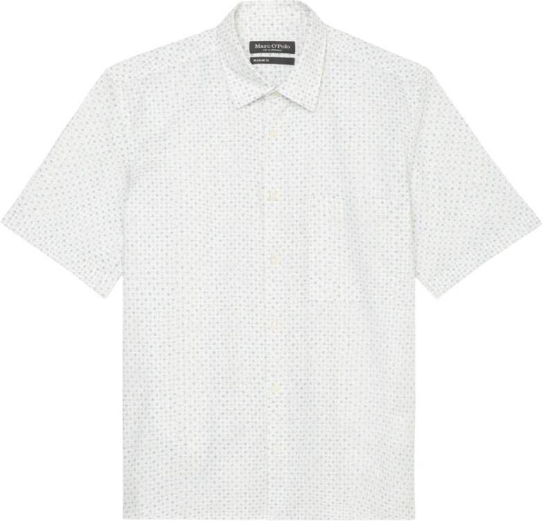 Marc O'Polo Short Sleeve Shirts Wit Heren