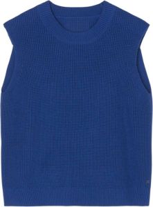 Marc O'Polo Sleeveless jumper in a regular fit Blauw Dames