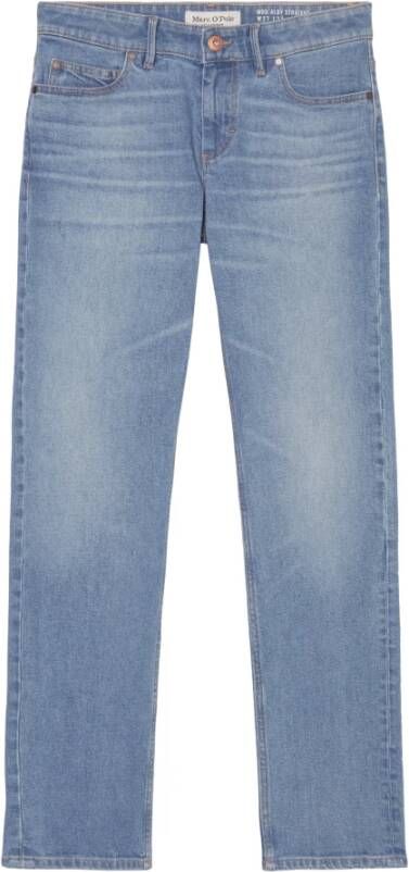 Marc O'Polo Straight Jeans Blauw Dames