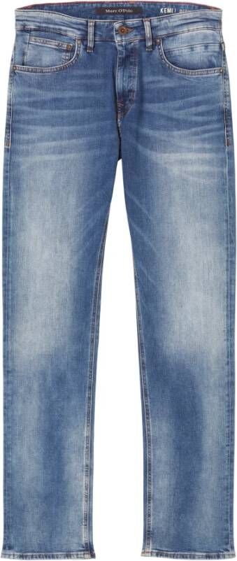Marc O'Polo Straight Jeans Blauw Heren
