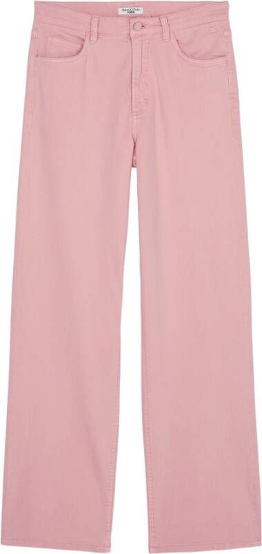 Marc O'Polo Straight Trousers Roze Dames