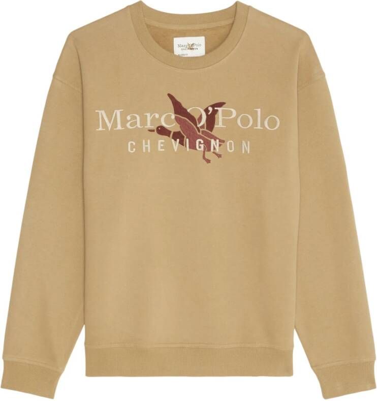 Marc O'Polo Sweatshirt met labelstitching model 'Chevignon'